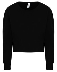 Just Hoods By AWDis Ladies' Cropped Pullover Sweatshirt