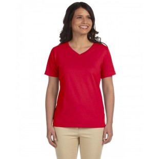 LAT Ladies' Premium Jersey V-Neck T-Shirt