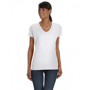Fruit of the Loom Ladies' HD Cotton V-Neck T-Shirt