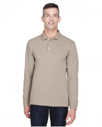 M265L Harriton Men's Easy Blend Long-Sleeve Polo