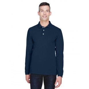 M265L Harriton Men's Easy Blend Long-Sleeve Polo