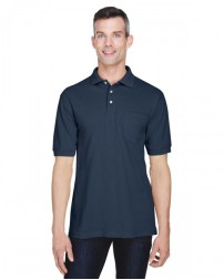 M265P Harriton Men's Easy Blend Polo with Pocket