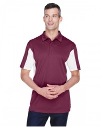 Harriton Men's Side Blocked Micro-Pique Polo