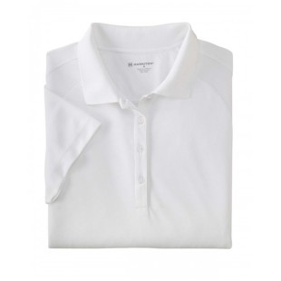 Harriton Ladies' Polytech Mesh Insert Polo