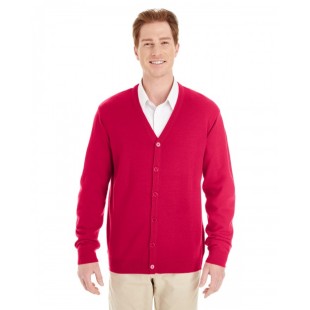 Harriton Men's Pilbloc V-Neck Button Cardigan Sweater