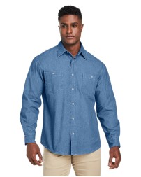 M540 Harriton Men's Denim Shirt-Jacket