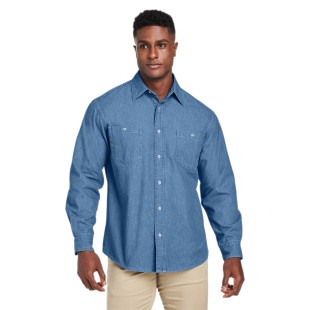 M540 Harriton Men's Denim Shirt-Jacket