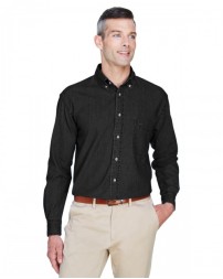 M550 Harriton Men's Long-Sleeve Denim Shirt