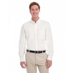 M581T Harriton Men's  Tall Foundation 100% Cotton Long-Sleeve Twill Shirt with Teflon