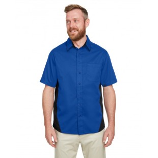 Harriton Men's Tall Flash IL Colorblock Short Sleeve Shirt