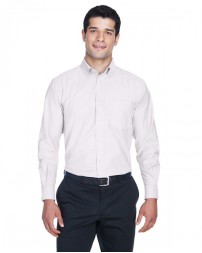 M600 Harriton Men's Long-Sleeve Oxford with Stain-Release