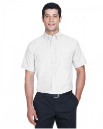 M600S Harriton Men's Short-Sleeve Oxford with Stain-Release
