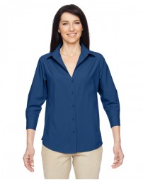 M610W Harriton Ladies' Paradise 3/4-Sleeve Performance Shirt