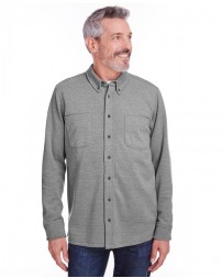 M708 Harriton Adult StainBloc Pique Fleece Shirt-Jacket