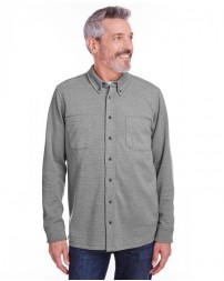 Harriton Adult StainBloc Pique Fleece Shirt-Jacket