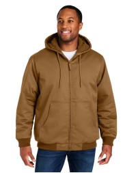 Harriton Men's Tall ClimaBloc Heavyweight Hooded Full-Zip Jacket