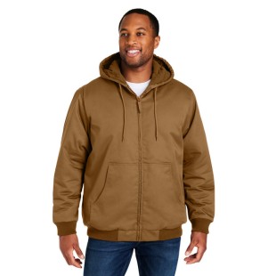 Harriton Men's Tall ClimaBloc Heavyweight Hooded Full-Zip Jacket