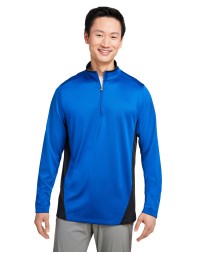 M786 Harriton Men's Flash Snag Protection Plus IL Colorblock Quarter-Zip