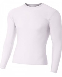 A4 Adult Polyester Spandex Long Sleeve Compression T-Shirt