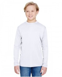 A4 Youth Long Sleeve Cooling Performance Crew Shirt
