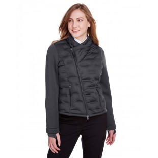 North End Ladies' Loft Pioneer Hybrid Bomber Jacket