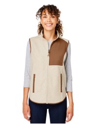 North End Ladies' Aura Sweater Fleece Vest