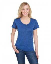 A4 Ladies' Tonal Space-Dye T-Shirt
