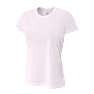 A4 Ladies' Shorts Sleeve Spun Poly T-Shirt