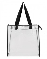 OAD5006 Liberty Bags OAD Clear Tote w/ Gusseted And Zippered Top