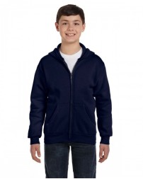 Hanes Youth EcoSmart Full-Zip Hooded Sweatshirt