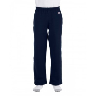 Champion Youth Powerblend Open-Bottom Fleece Pant with Pockets