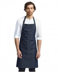 Artisan Collection by Reprime Unisex Jeans Stitch Denim Bib Apron