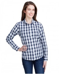 Artisan Collection by Reprime Ladies' Mulligan Check Long-Sleeve Cotton Shirt