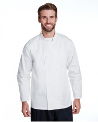 RP665 Artisan Collection by Reprime Unisex Studded Front Long-Sleeve Chef's Jacket