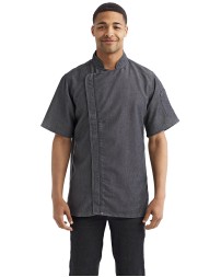 Artisan Collection by Reprime Unisex Zip-Close Short Sleeve Chef's Coat