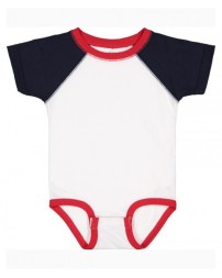 RS4430 Rabbit Skins Infant Baseball Bodysuit