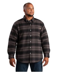 Berne Men's Heartland Sherpa-Lined Flannel Shirt Jacket