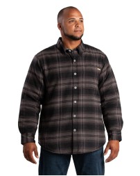 Berne Men's Heartland Sherpa-Lined Flannel Shirt Jacket