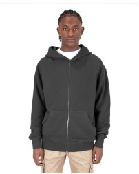 Shaka Wear Men's Garment Dye Double-Zip Hooded Sweatshirt