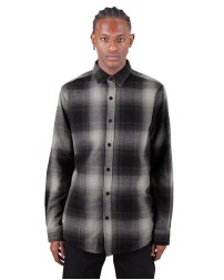 Shaka Wear Men's Plaid Flannel Overshirt