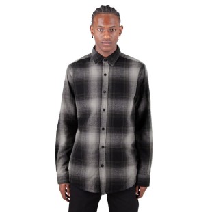Shaka Wear Men's Plaid Flannel Overshirt