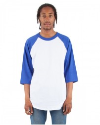 Shaka Wear Adult Three-Quarter Sleeve Raglan T-Shirt