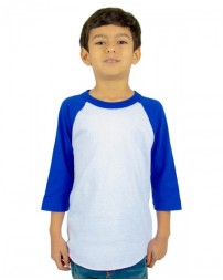 Shaka Wear Youth Three-Quarter Sleeve Raglan