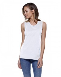 StarTee Ladies' Cotton Muscle T-Shirt