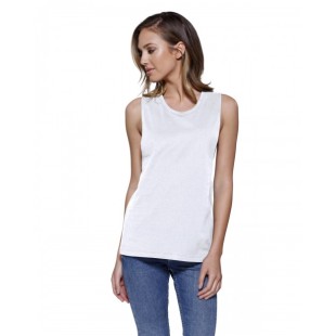 StarTee Ladies' Cotton Muscle T-Shirt