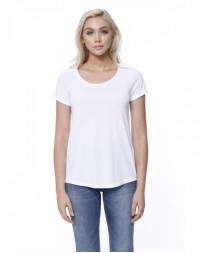 StarTee Ladies' CVC Loose Short-Sleeve Raglan