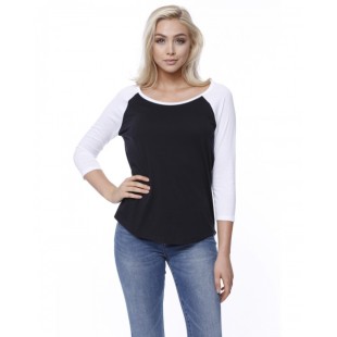 StarTee Ladies' CVC Long-Sleeve Raglan