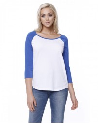 StarTee Ladies' CVC Long-Sleeve Raglan