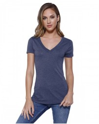 StarTee Ladies' Triblend V-Neck T-Shirt