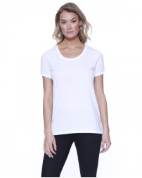 StarTee Ladies' Cotton/Modal Open Shoulder